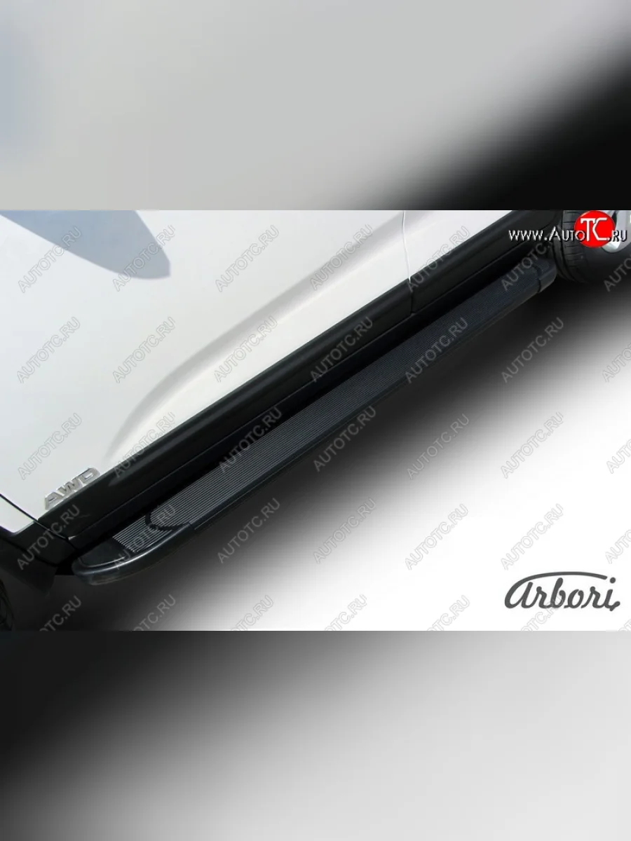 Порожки для ног Arbori Optima Black KIA Sorento XM рестайлинг (2012-2015)  в Керчи Республика Крым