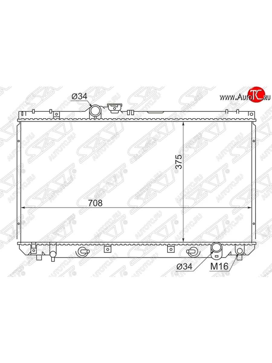 Радиатор двигателя SAT (трубчатый, МКПП/АКПП) Lexus IS200 XE10 универсал (2000-2005)  в Перми Пермском крае
