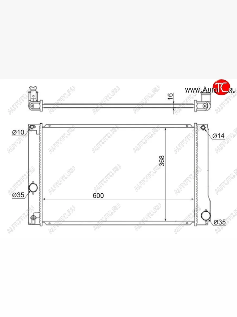 Радиатор двигателя SAT (пластинчатый, МКПП/АКПП) Lexus HS250h F10 дорестайлинг (2009-2013)  в Перми Пермском крае