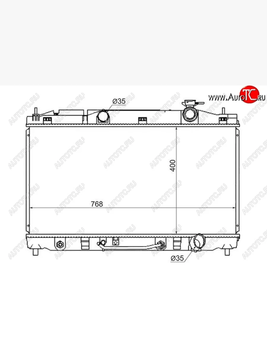 Радиатор двигателя (пластинчатый, МКПП/АКПП) SAT Toyota Camry XV40 рестайлинг (2009-2011)  в Керчи Республика Крым