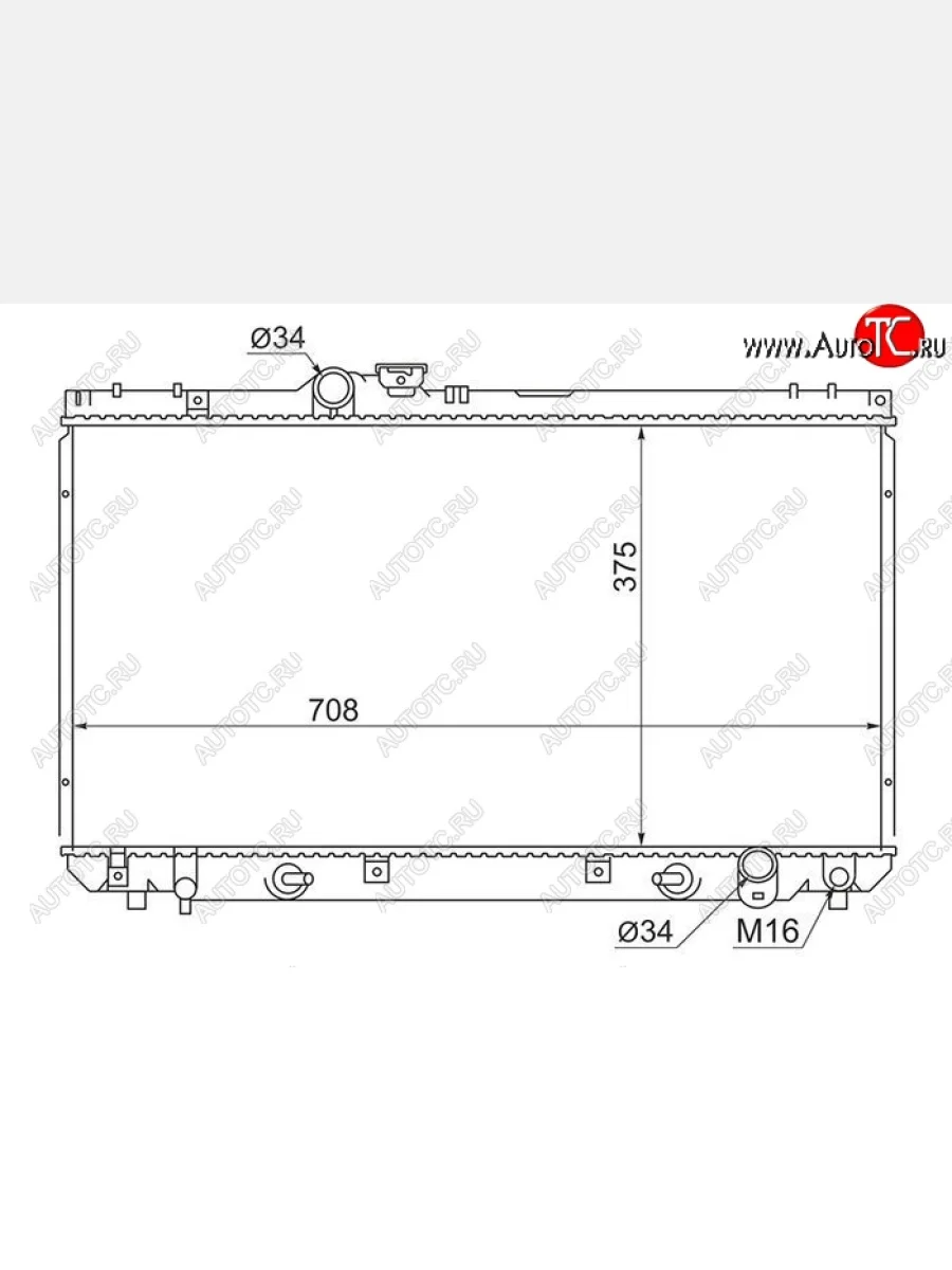 Радиатор двигателя (пластинчатый, МКПП/АКПП) SAT Toyota Altezza (1998-2005)  в Керчи Республика Крым