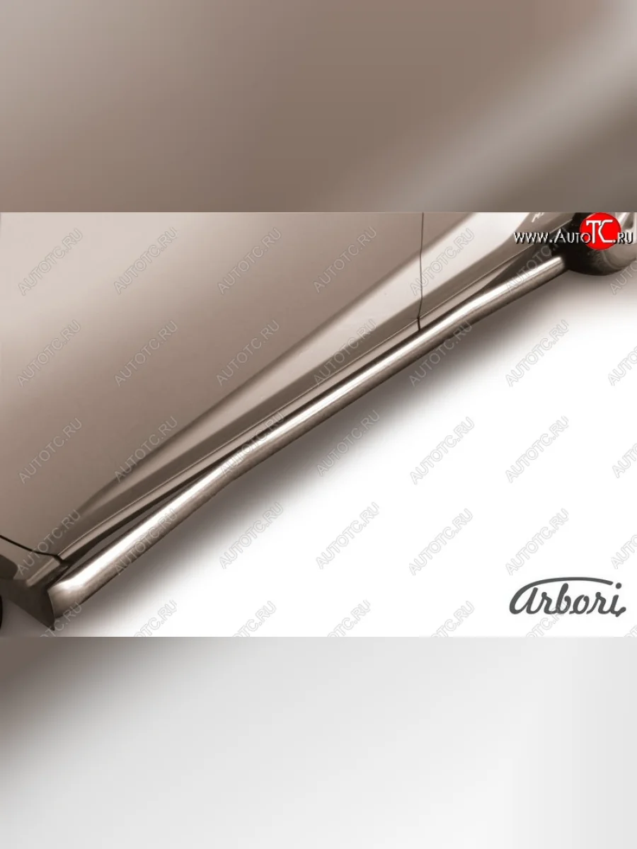 Защита штатных порогов Arbori (нержавейка, d57 mm). Lexus NX300h Z10 дорестайлинг (2014-2017)  в Керчи Республика Крым