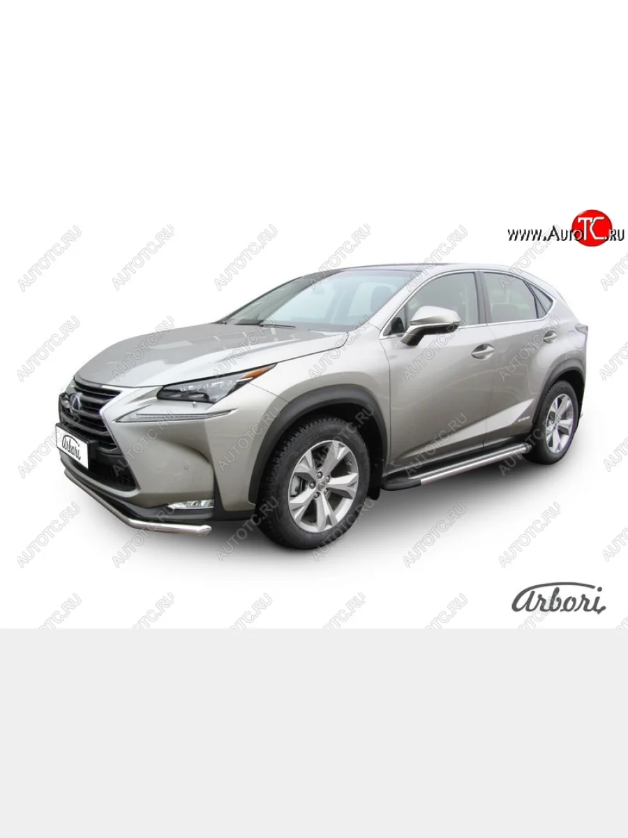 Порожки для ног Arbori Luxe Black Lexus NX300h Z10 дорестайлинг (2014-2017)  в Керчи Республика Крым