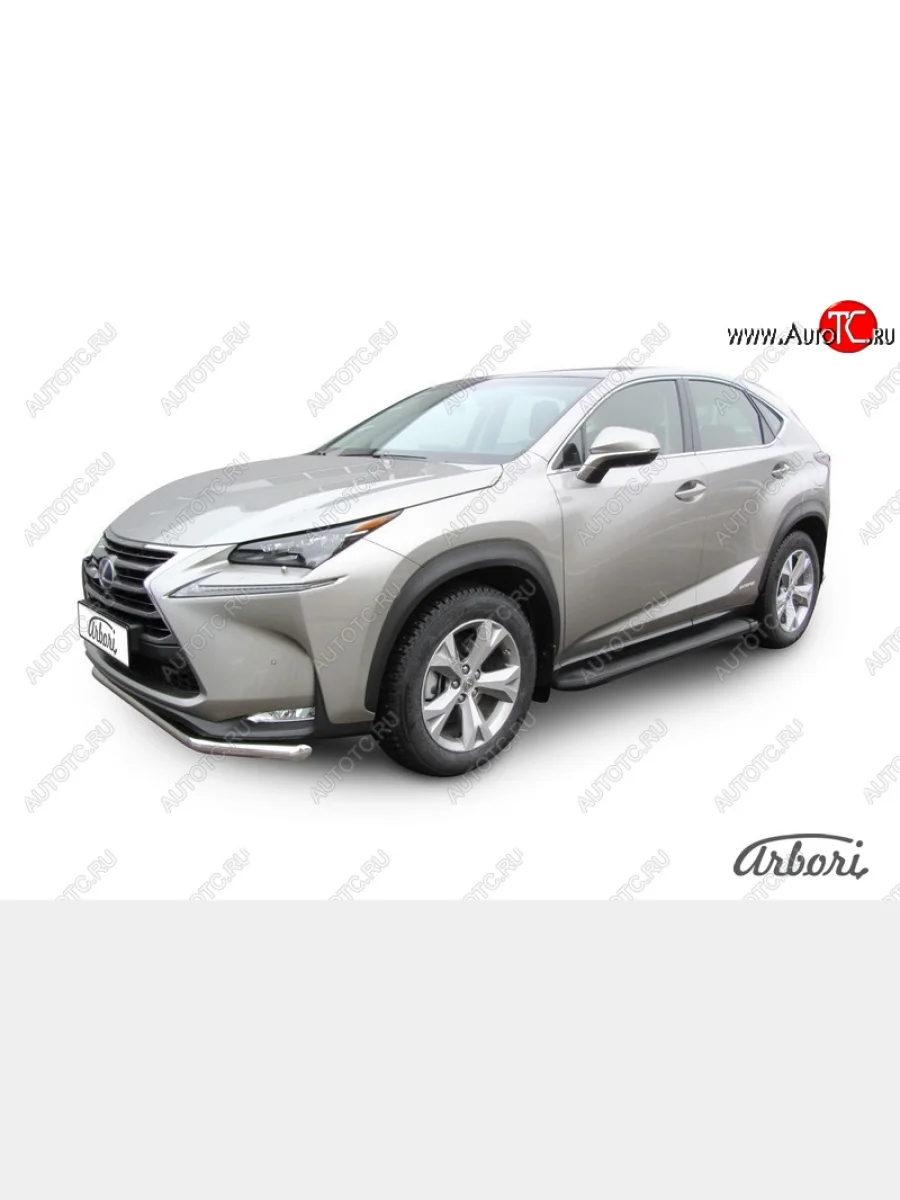 Порожки для ног Arbori Optima Black Lexus NX300h Z10 дорестайлинг (2014-2017)  в Керчи Республика Крым