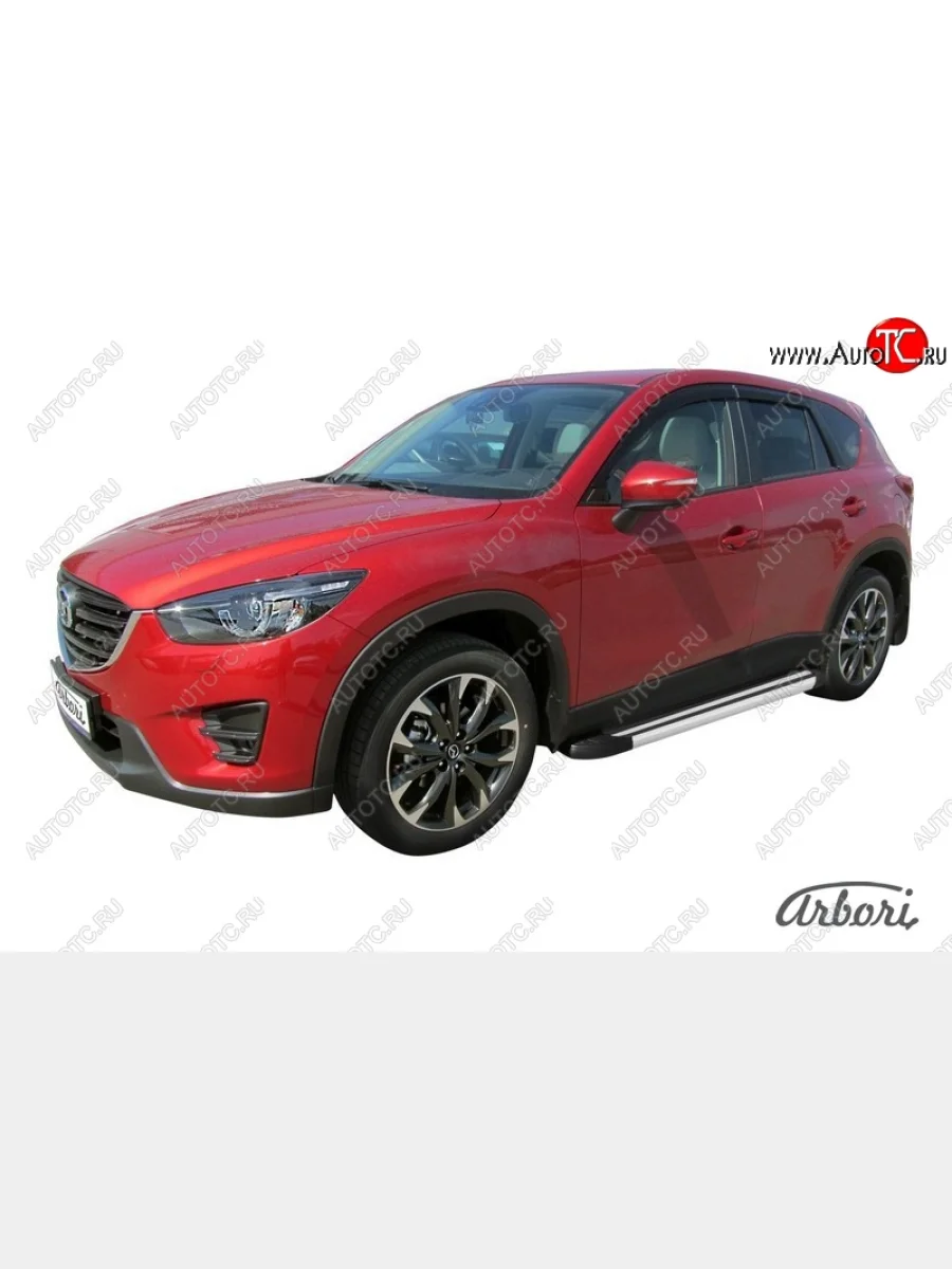 Порожки для ног Arbori Luxe Black Mazda CX-5 KE дорестайлинг (2011-2014)  в Перми Пермском крае