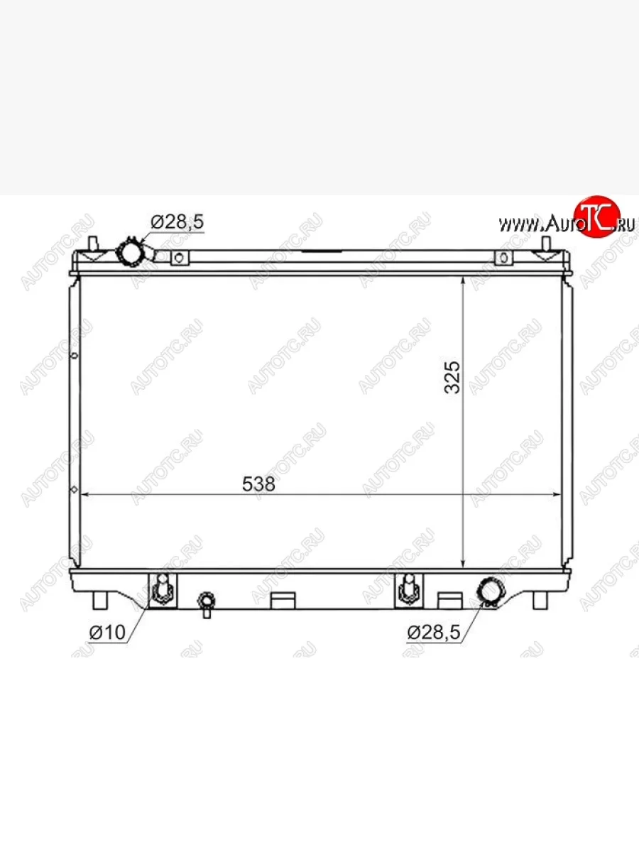 Радиатор двигателя (пластинчатый, МКПП/АКПП) SAT Mazda Demio 2 DY дорестайлинг (2002-2005)  с доставкой в г. Керчь
