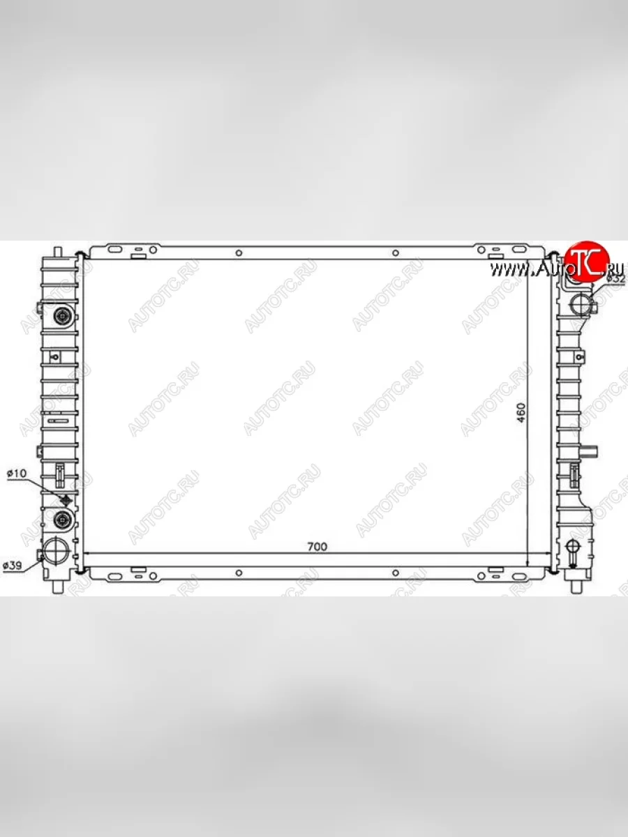 Радиатор двигателя SAT (пластинчатый, 3.0, МКПП/АКПП) Ford Escape 1 дорестайлинг (2000-2004)  с доставкой в г. Керчь