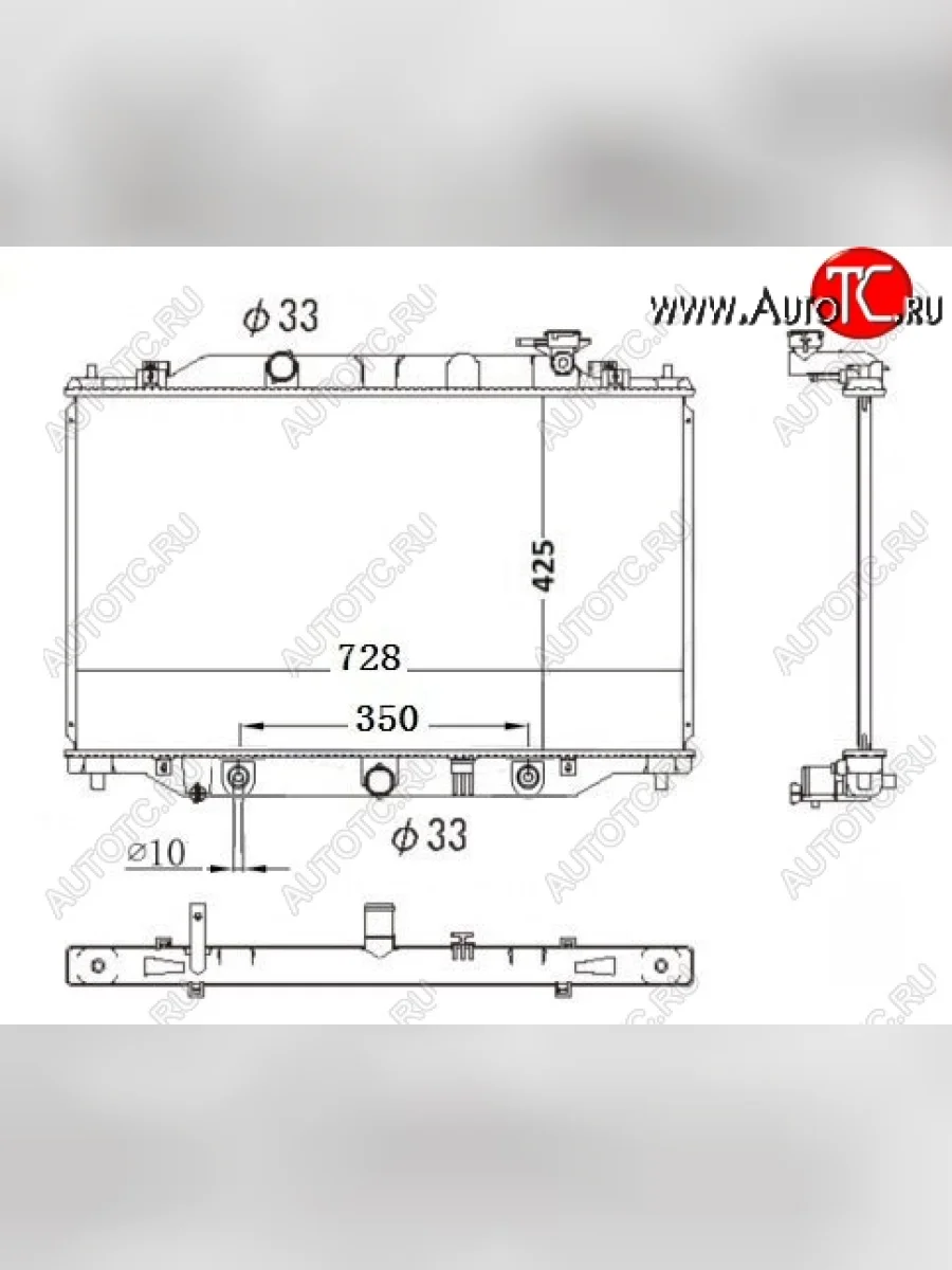 Радиатор двигателя SAT (пластинчатый, МКПП/АКПП) Mazda CX-5 KE дорестайлинг (2011-2014)  с доставкой в г. Пермь