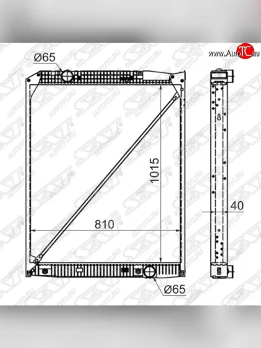 Радиатор двигателя SAT (пластинчатый, МКПП/АКПП) Mercedes-Benz Actros (1995-2025)