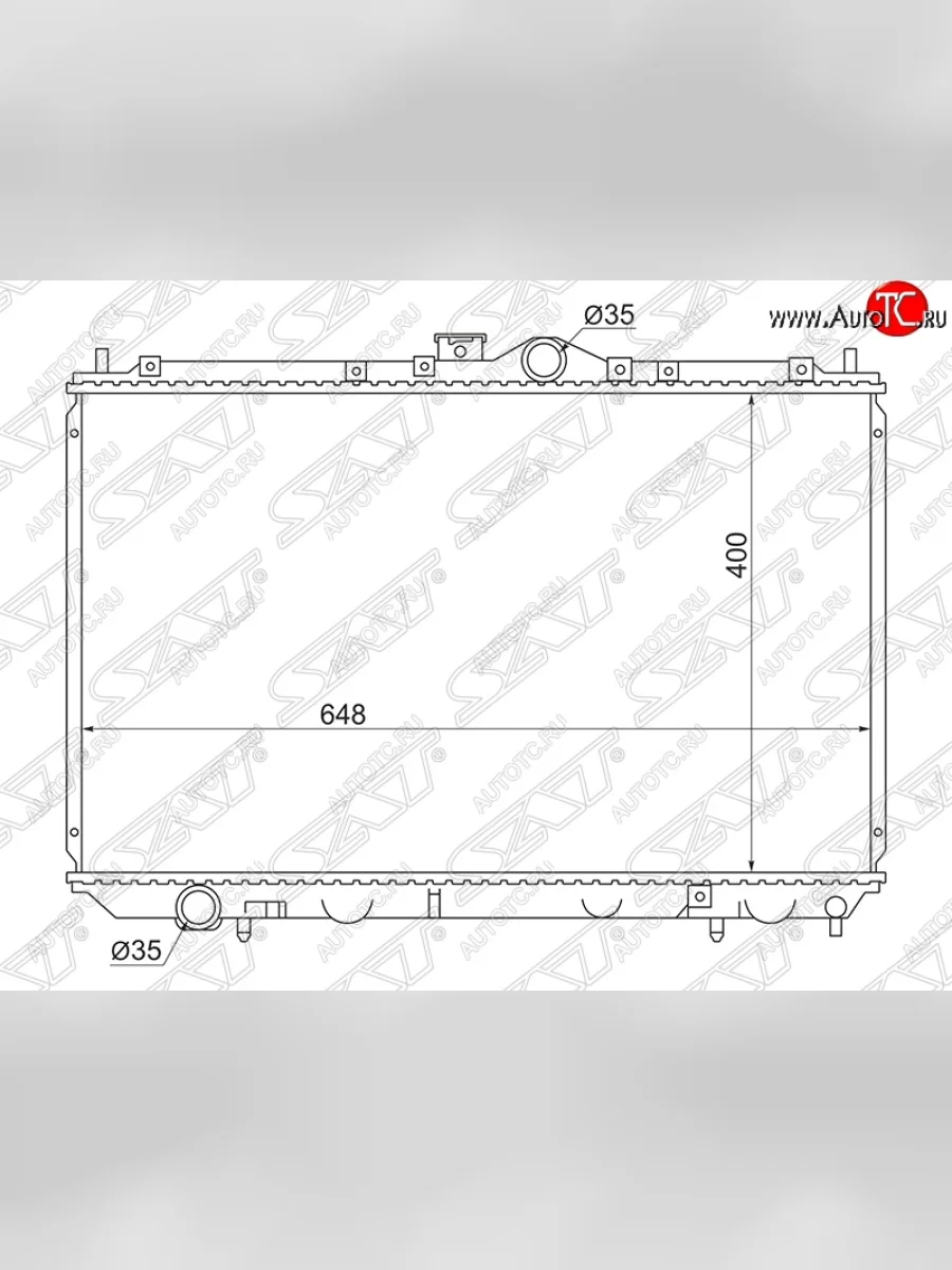 Радиатор двигателя (пластинчатый, 1.6, МКПП) SAT Mitsubishi Carisma (1999-2004)  в Керчи Республика Крым