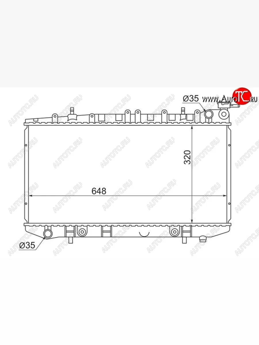 Радиатор двигателя (пластинчатый, МКПП/АКПП) SAT Nissan Sunny N14 (1990-1998)  в Воронеже Воронежской области