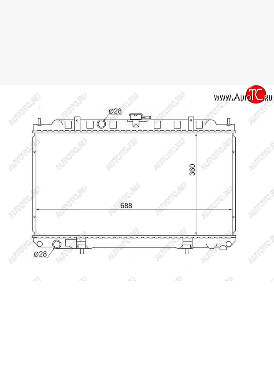 Радиатор двигателя (пластинчатый, МКПП) SAT Nissan AD Y11 (1999-2008)  в Перми Пермском крае