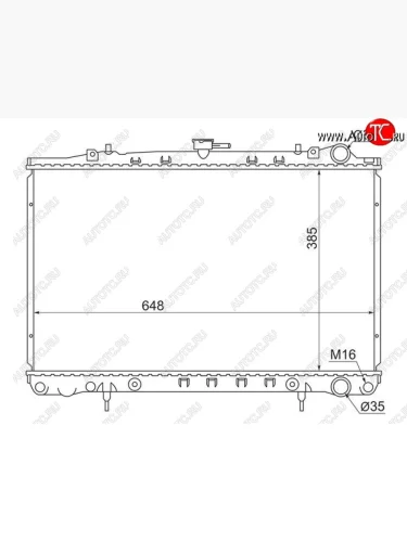 Радиатор двигателя (пластинчатый, МКПП/АКПП) SAT Nissan Skyline R33 (1993-1998)