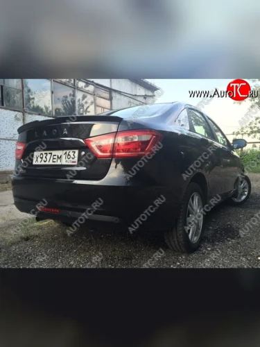 Лип спойлер Эстет Лада ВАЗ Веста  2180 (2015-2023) седан дорестайлинг