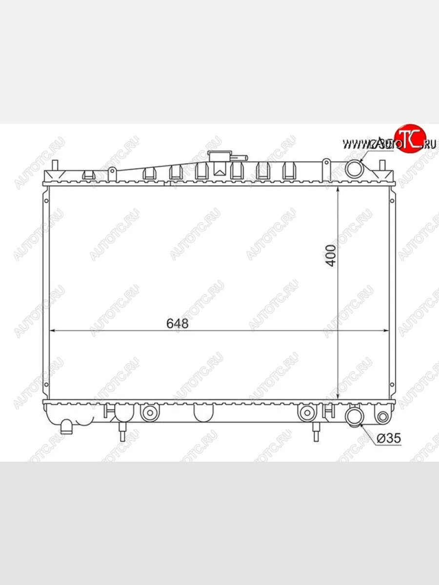 Радиатор двигателя (пластинчатый, МКПП/АКПП) SAT Nissan Skyline R34 (1999-2002)  в Самаре Самарской области