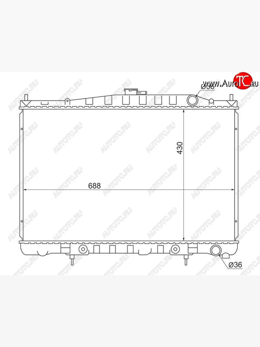 Радиатор двигателя (пластинчатый, МКПП/АКПП) SAT  Nissan  Cedric, Gloria  в Керчи Республика Крым