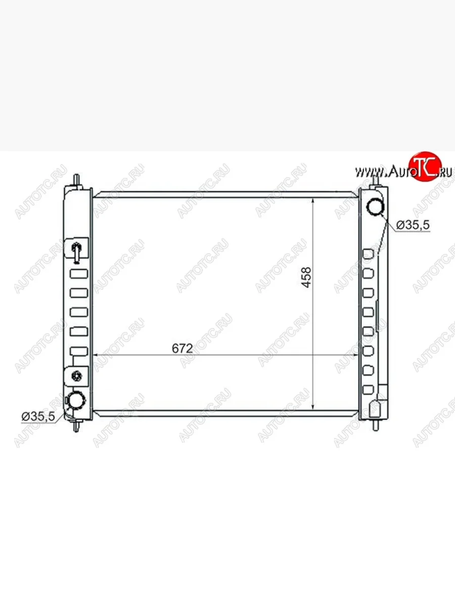 Радиатор двигателя (пластинчатый, VQ35DE, МКПП/АКПП) SAT Nissan Murano 2 Z51 дорестайлинг (2008-2011)  в Керчи Республика Крым