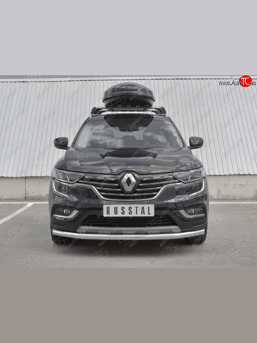 Защита переднего бампера (Ø63 мм, нержавейка) SLITKOFF  Renault Koleos (2016-2025) 2  в Самаре Самарской области