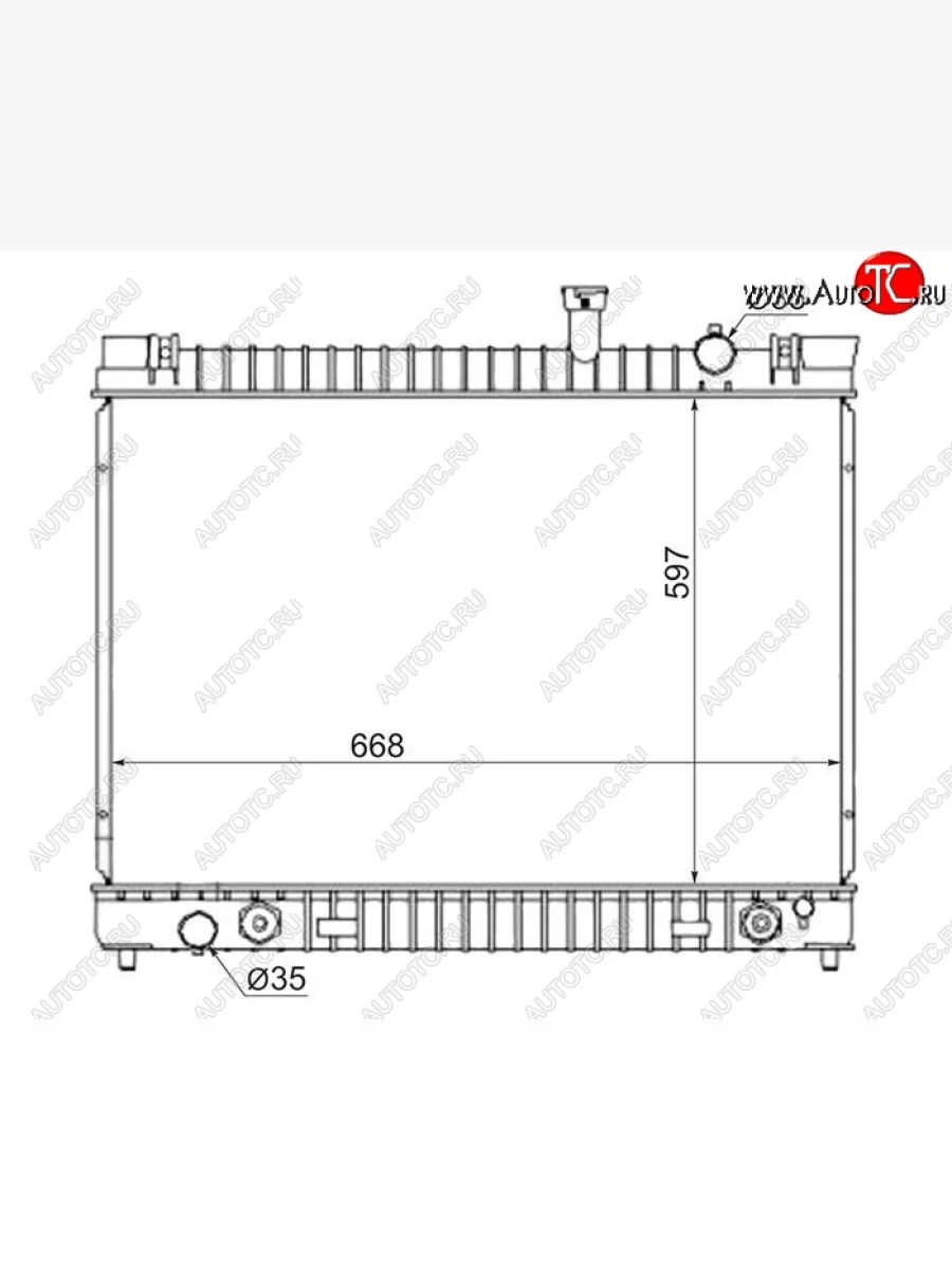 Радиатор двигателя (пластинчатый, МКПП/АКПП) SAT INFINITI QX56 JA60 рестайлинг (2007-2010)  в Керчи Республика Крым