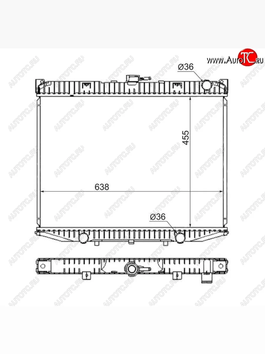 Радиатор двигателя SAT (пластинчатый, 2.4, МКПП) Ford Maverick UNS рестайлинг, 5 дв. (1996-1999)  в Керчи Республика Крым