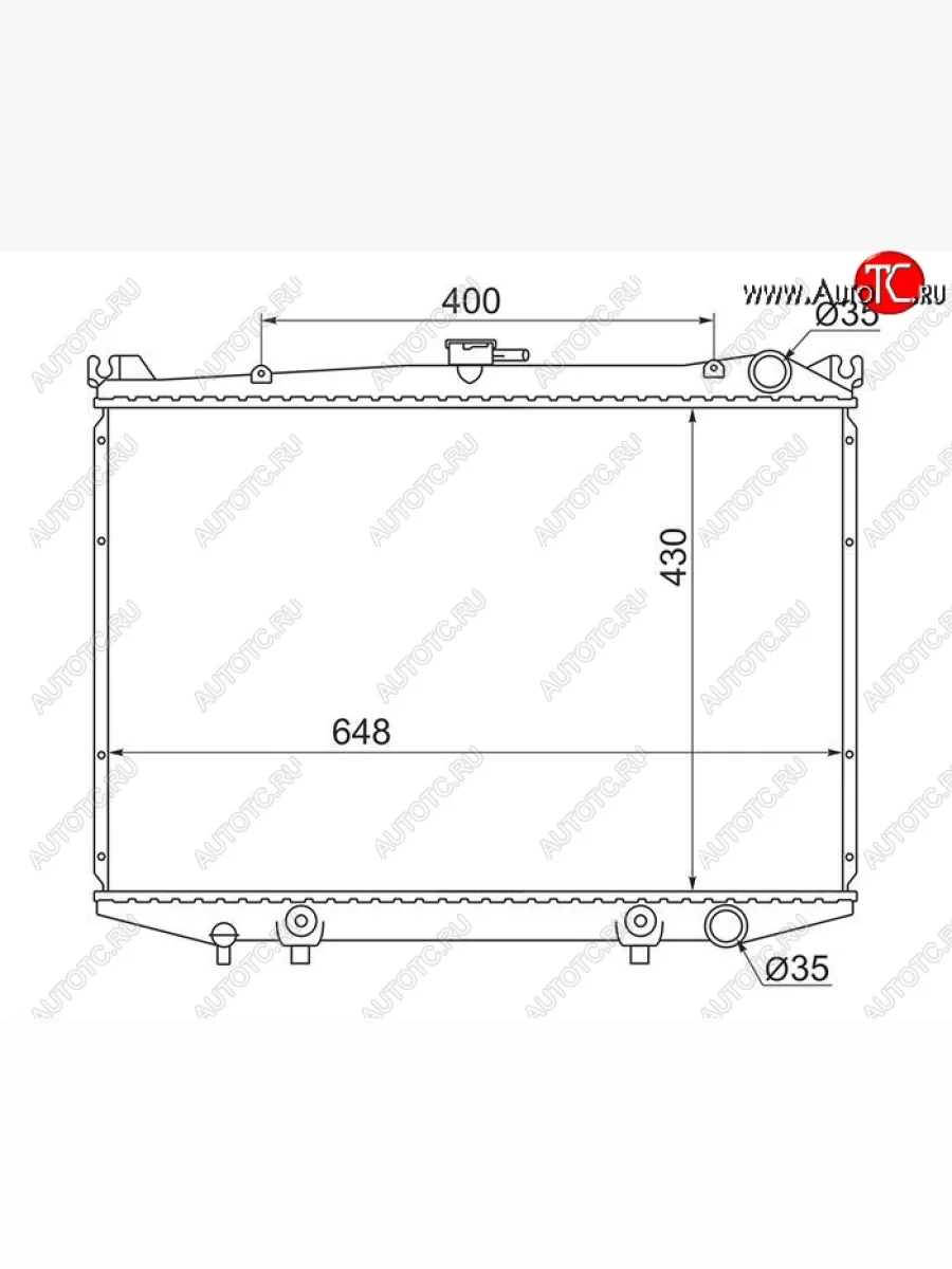 Радиатор двигателя (пластинчатый, 3.0, МКПП/АКПП) SAT  Nissan  Datsun, Mistral, Terrano  WD21, Terrano2  R20  в Керчи Республика Крым