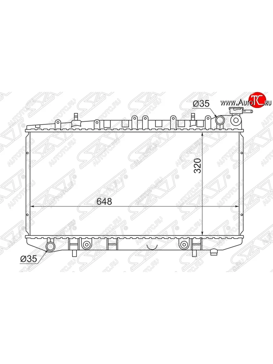 Радиатор двигателя (трубчатый, МКПП/АКПП) SAT Nissan Almera 1 N15 седан дорестайлинг (1995-1998)  в Керчи Республика Крым