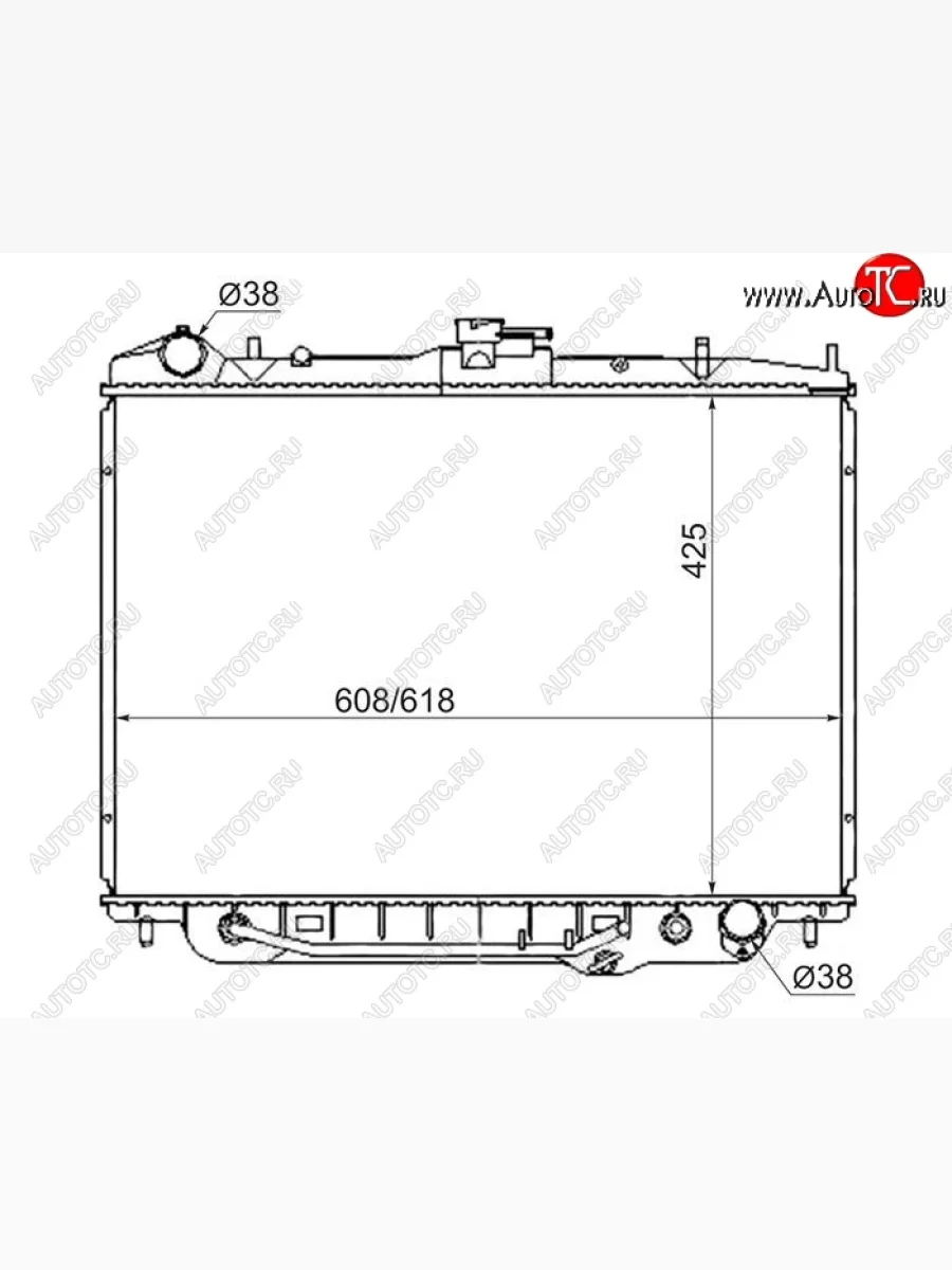 Радиатор двигателя (пластинчатый, 3.2, МКПП/АКПП) SAT Isuzu Bighorn UBS25GW,UBS69GW 5 дв. дорестайлинг (1991-1993)  с доставкой в г. Керчь