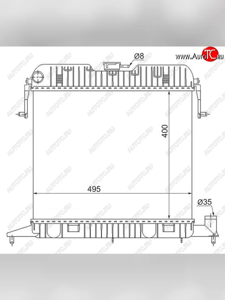Радиатор двигателя (пластинчатый, 1.8/2.0, МКПП) SAT Opel Omega A универсал (1986-1994)  в Перми Пермском крае