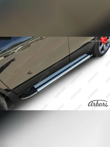 Порожки для ног Arbori Luxe Silver Opel Mokka  дорестайлинг (2012-2016)