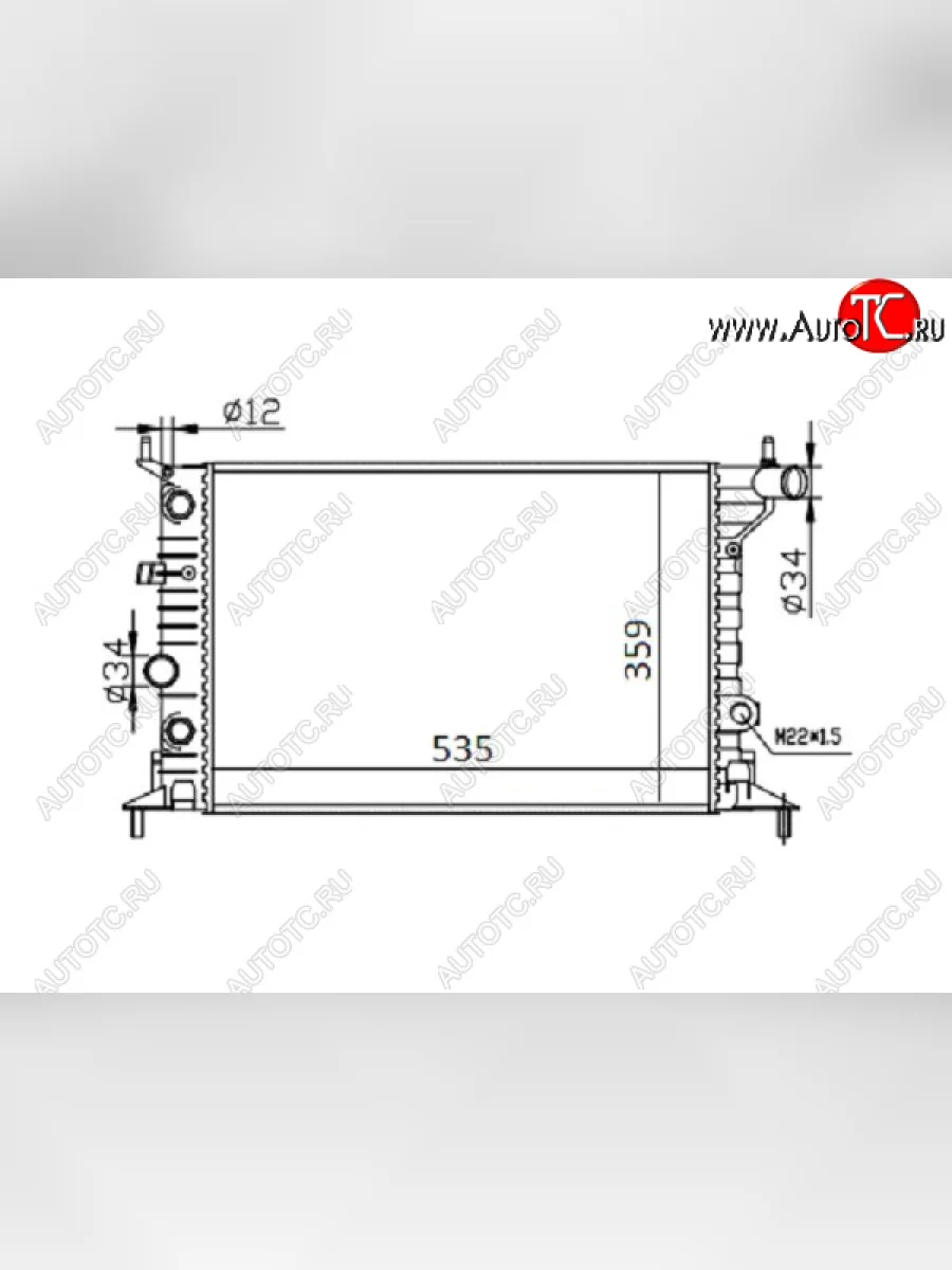 Радиатор двигателя SAT Opel Vectra B седан рестайлинг (1999-2003)  в Перми Пермском крае
