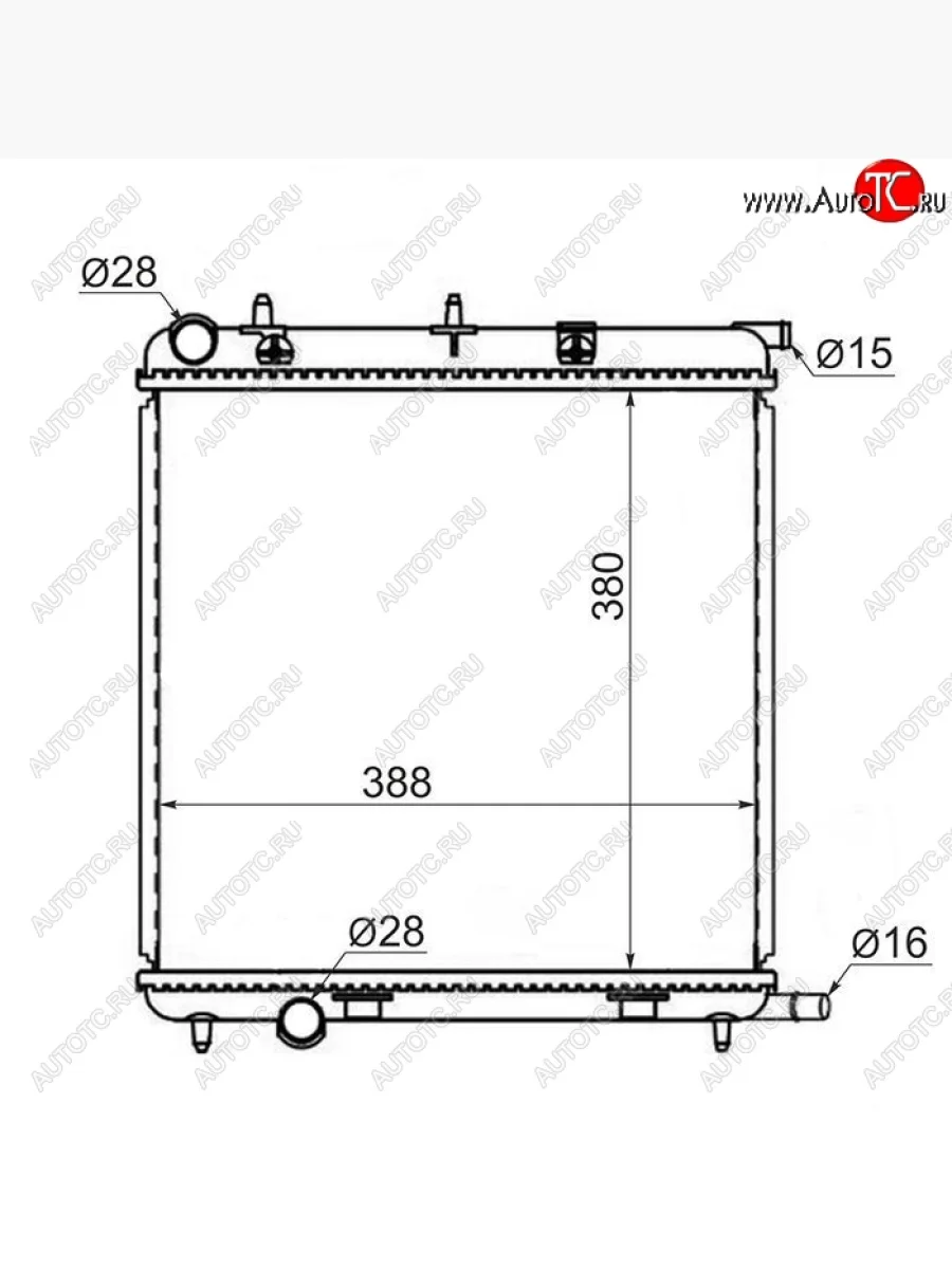 Радиатор двигателя SAT CITROEN C2 (2003-2009)  в Перми Пермском крае
