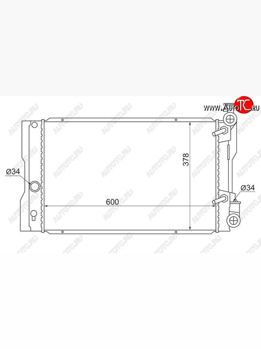 Радиатор двигателя SAT  Pontiac Vibe (2008-2010), Toyota Matrix (2009-2014)  в Керчи Республика Крым