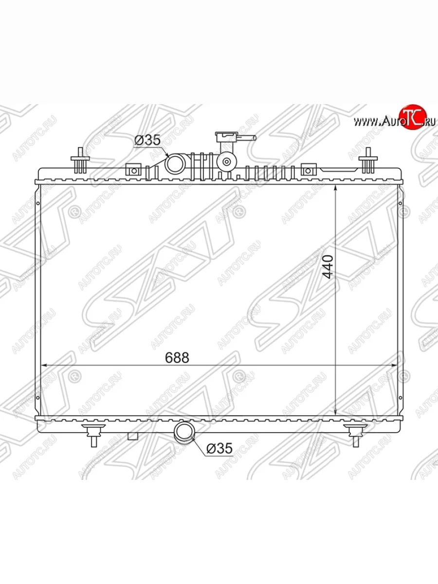 Радиатор двигателя SAT Renault Koleos Phase 1 (2007-2011)  с доставкой в г. Керчь