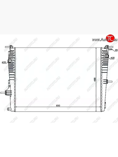 Радиатор двигателя SAT Renault Megane универсал  дорестайлинг (2008-2013)