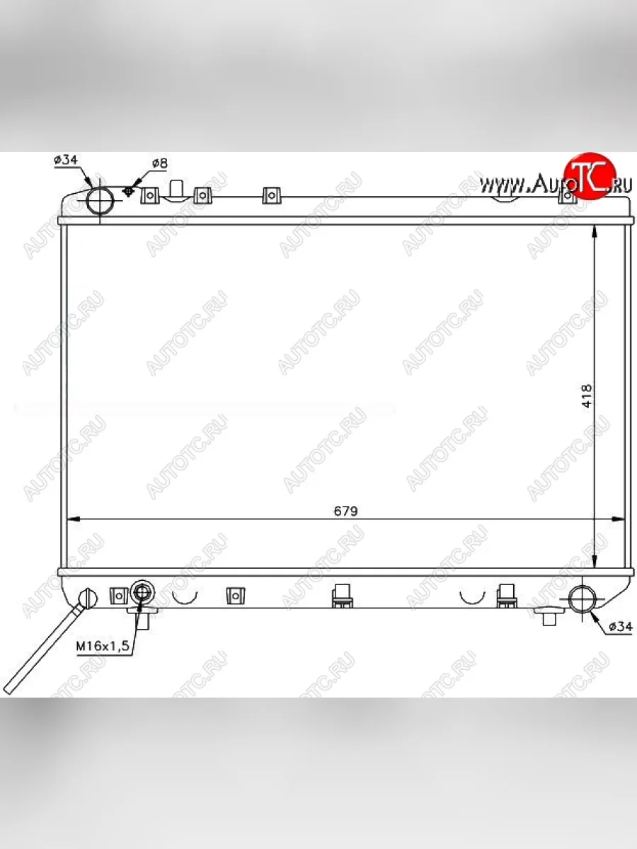 Радиатор двигателя SAT SSANGYONG Musso (1993-2005)  с доставкой в г. Керчь