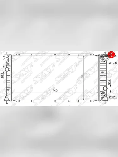 Радиатор двигателя SAT SSANGYONG Actyon 1 (2006-2010)