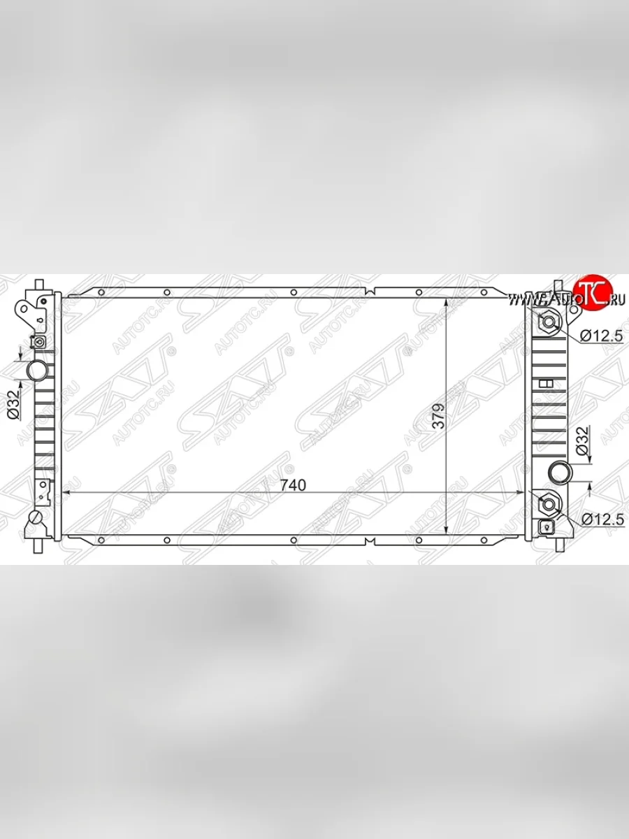 Радиатор двигателя SAT SSANGYONG Actyon Sport (2006-2011)  с доставкой в г. Керчь
