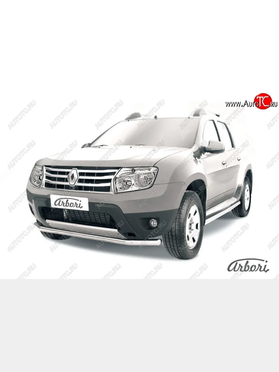 Защита переднего бампера Arbori  Renault Duster (2010-2015) HS  в Самаре Самарской области