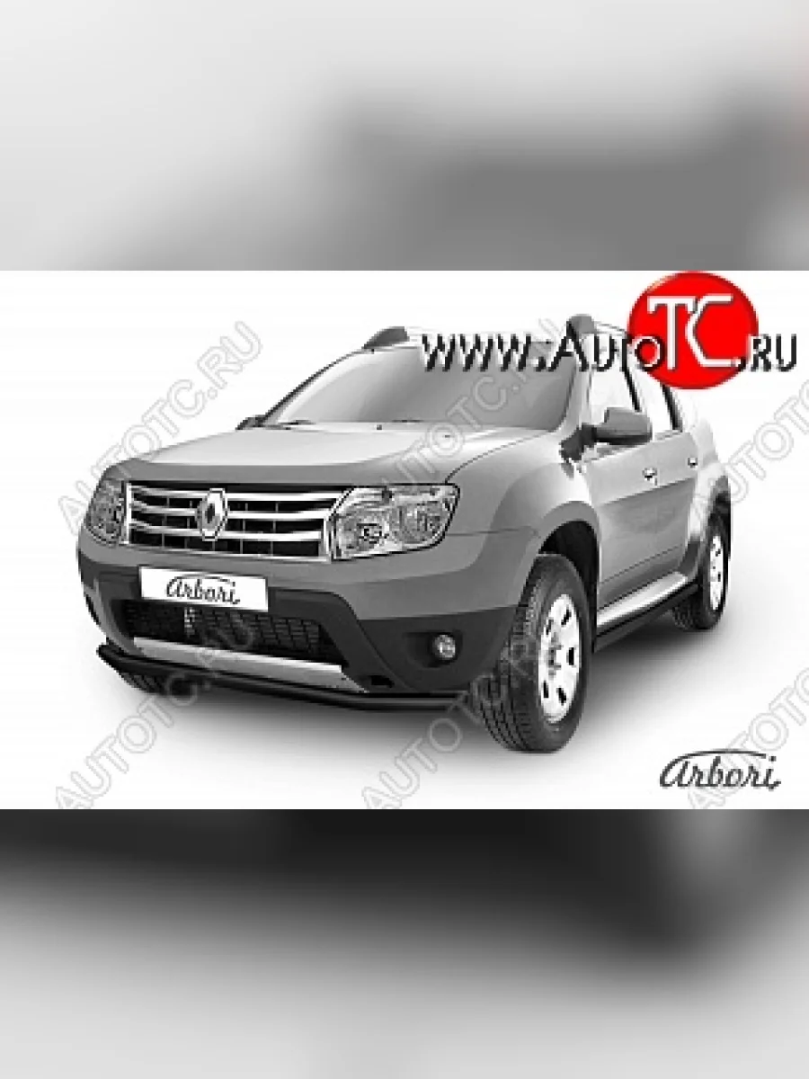 Защита переднего бампера Arbori Renault Duster HS дорестайлинг (2010-2015)  В Кинешме Ивановской области