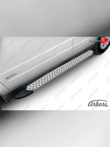 Порожки для ног Arbori Standart Silver SSANGYONG Kyron рестайлинг (2007-2016)