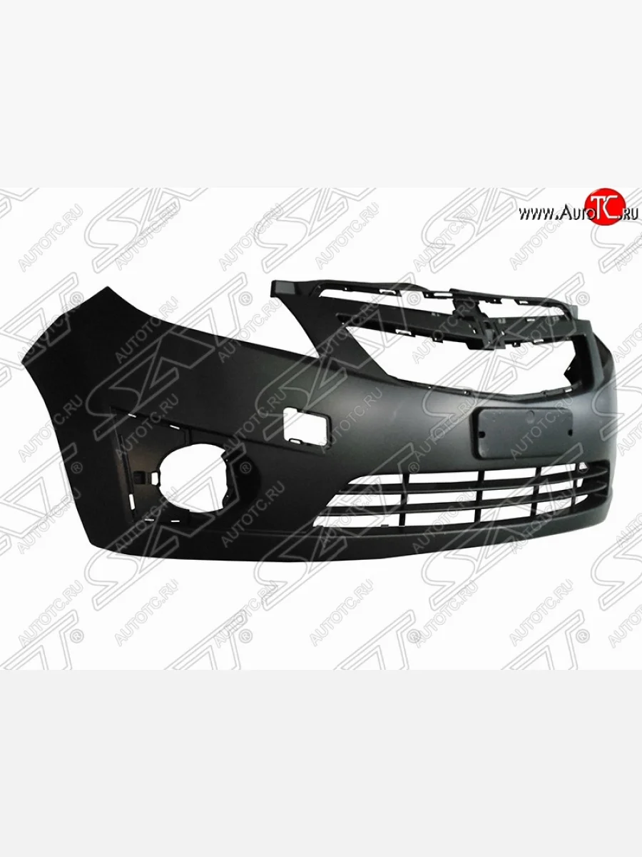 Передний бампер SAT (пр-во Тайвань) Chevrolet Spark M300 дорестайлинг (2010-2015) (Неокрашенный)  в Керчи Республика Крым