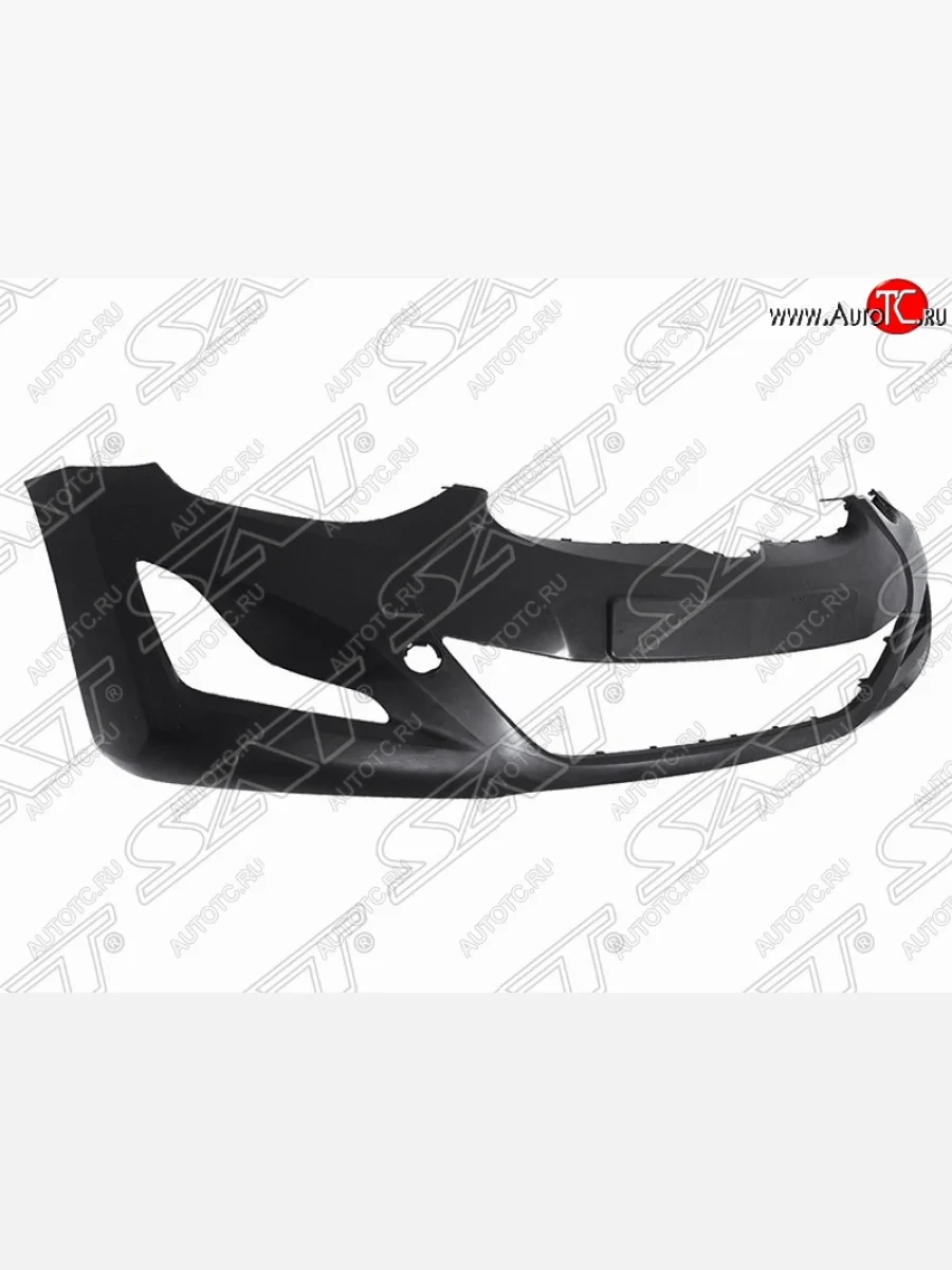 Передний бампер SAT Hyundai Elantra MD рестайлинг (2013-2016) (Неокрашенный)  в Перми Пермском крае