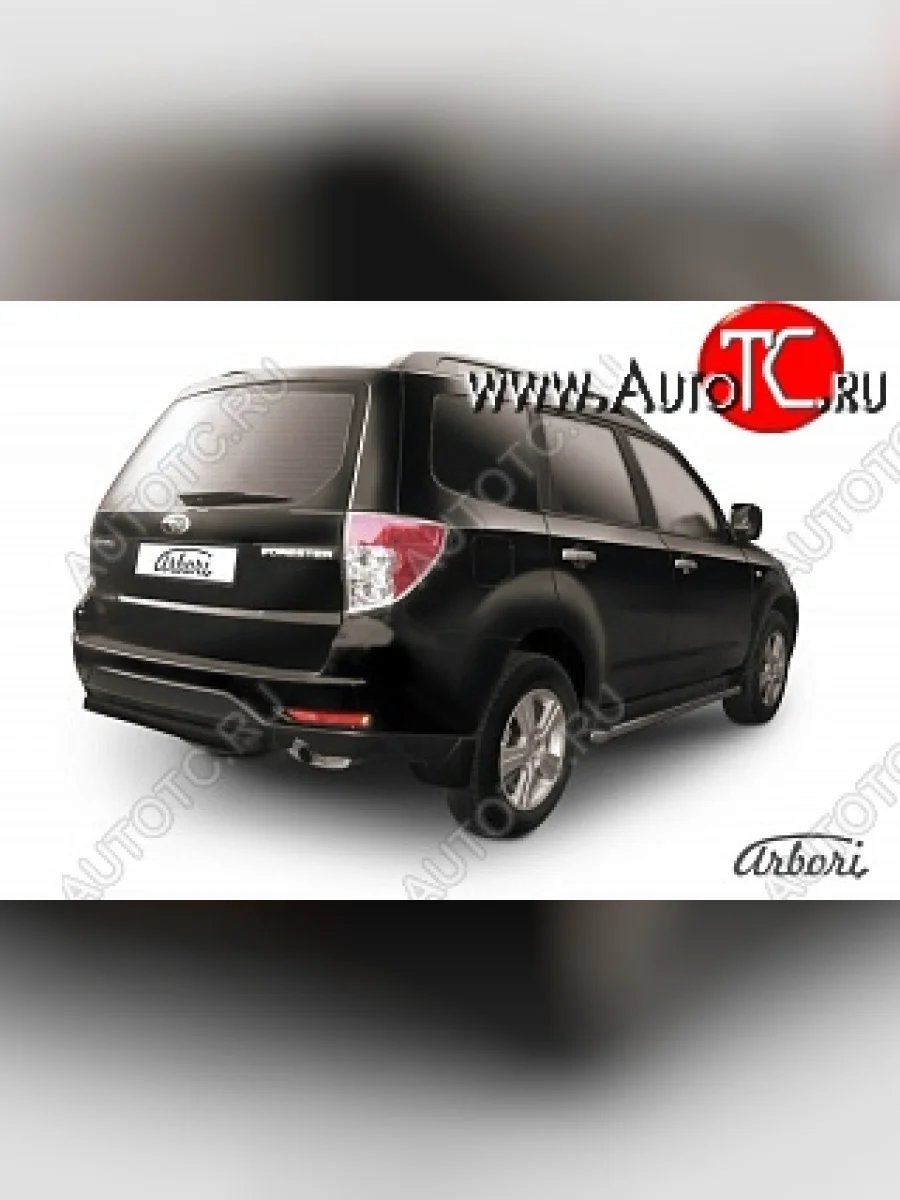 Защита заднего бампера Arbori Subaru Forester SH (2008-2013)  в Керчи Республика Крым