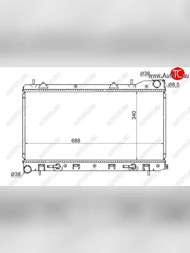 Радиатор двигателя SAT Subaru Forester SF дорестайлинг (1997-2000)