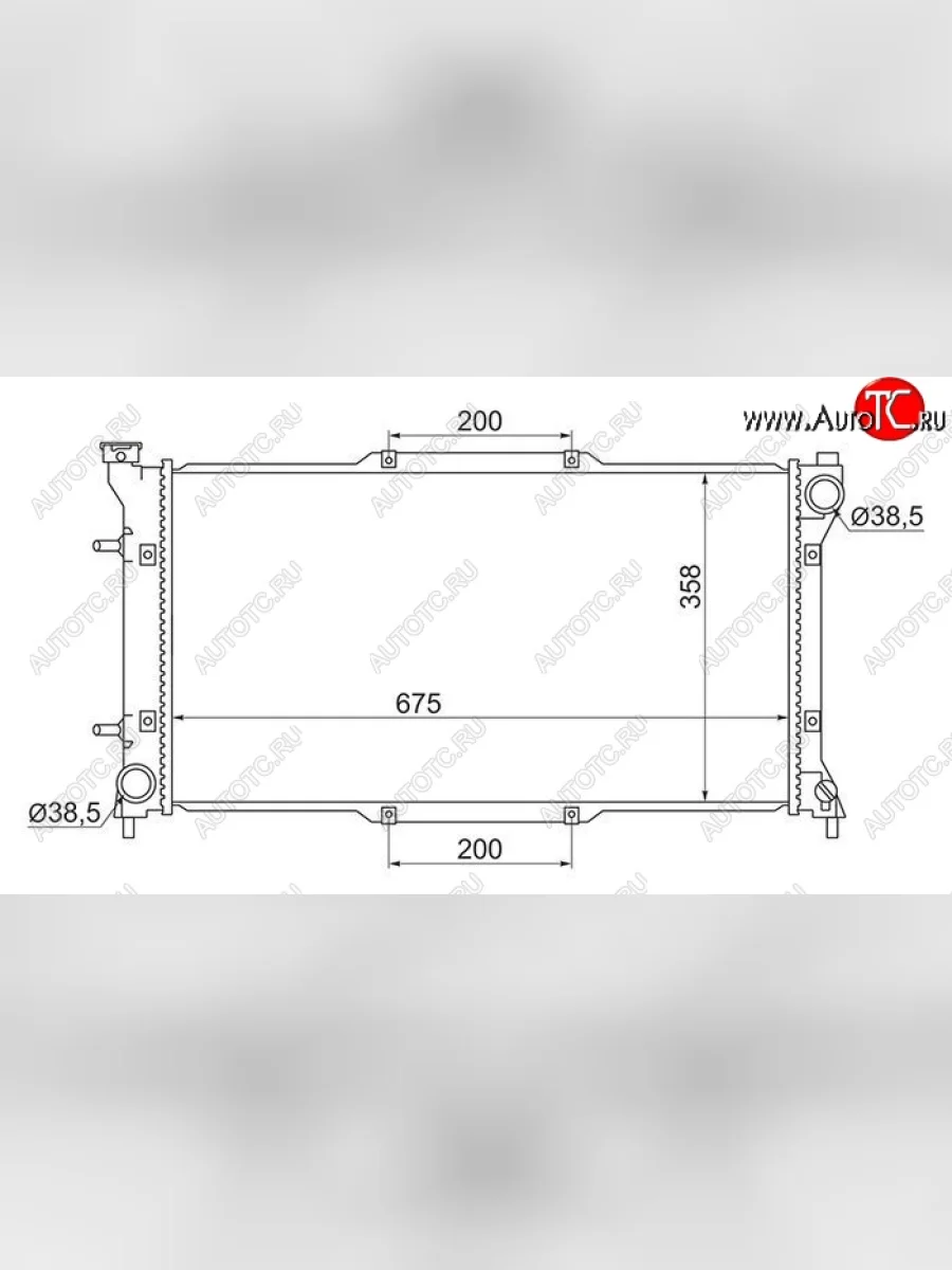 Радиатор двигателя SAT Subaru Legacy BD/B11 седан дорестайлинг (1993-1996)  в Перми Пермском крае