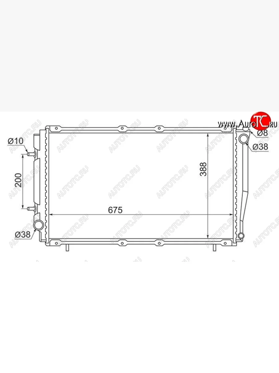 Радиатор двигателя SAT Subaru Legacy BD/B11 седан дорестайлинг (1993-1996)  в Керчи Республика Крым