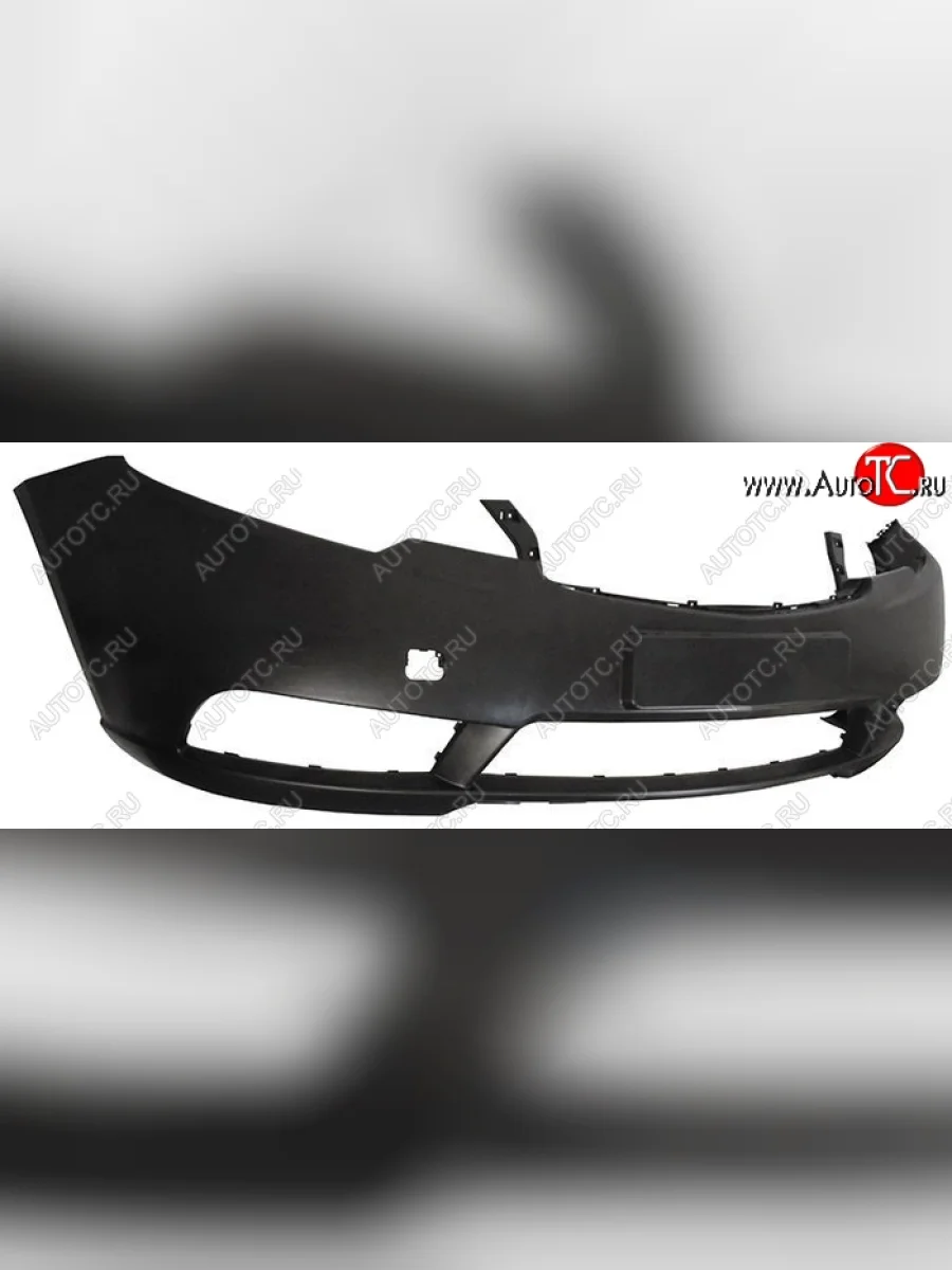 Передний бампер SAT (с отв. под крюк) KIA Forte 1 TD седан (2008-2013) (Неокрашенный)  в Керчи Республика Крым