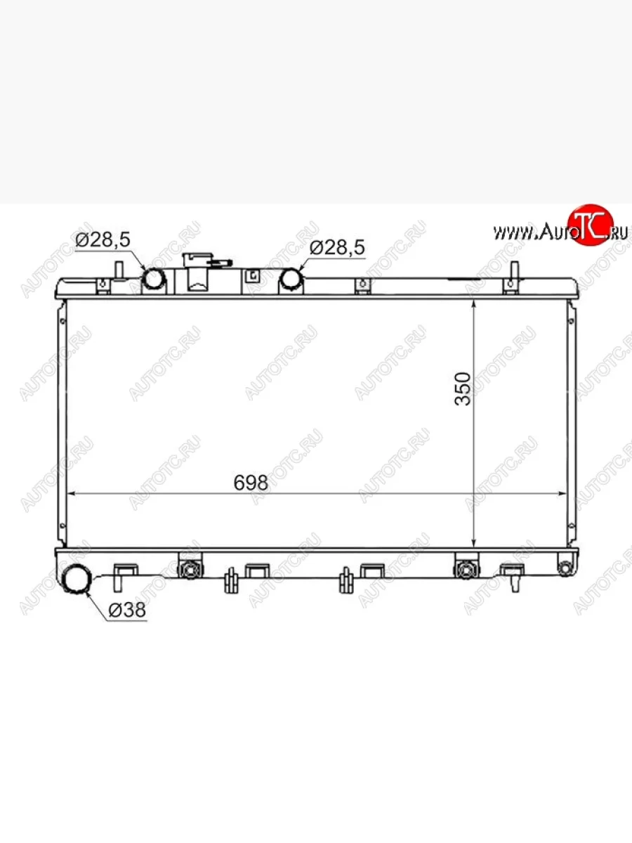 Радиатор двигателя SAT Subaru Legacy BH/BE12 универсал (1998-2003)  в Перми Пермском крае