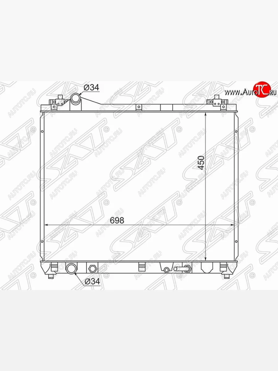 Радиатор двигателя SAT Suzuki Escudo 3 дорестайлинг (2006-2008)  с доставкой в г. Керчь