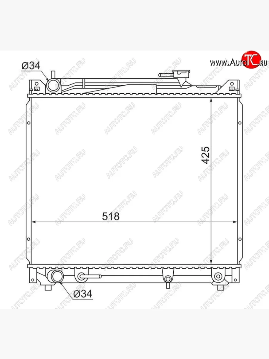 Радиатор двигателя SAT Suzuki Escudo 2 (1997-2006)  в Керчи Республика Крым